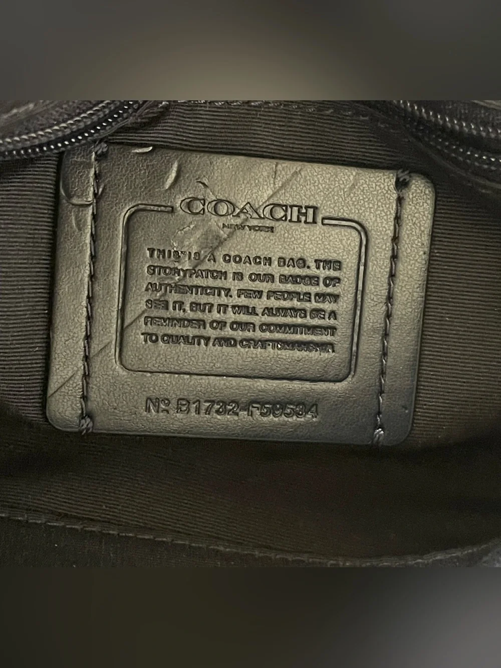 Coach crossbody featuring